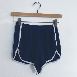 Brandy Melville Lisette navy white stripe shorts
